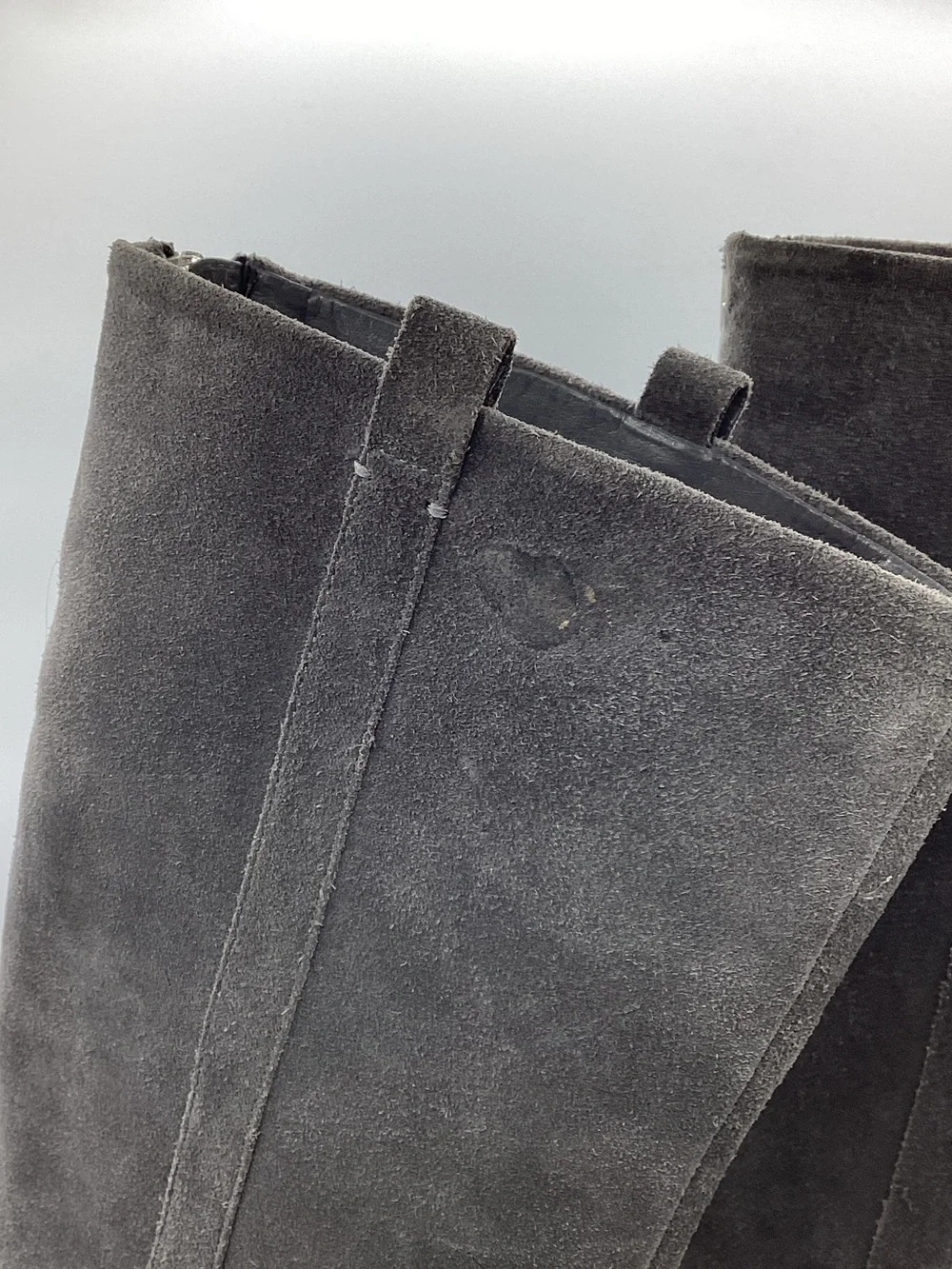 Calvin Klein Haydee Women's Tall Suede Boots in Dark Gray